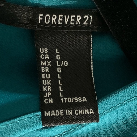 Forever 21 Teal Blue Tank Top - Picture 3 of 4
